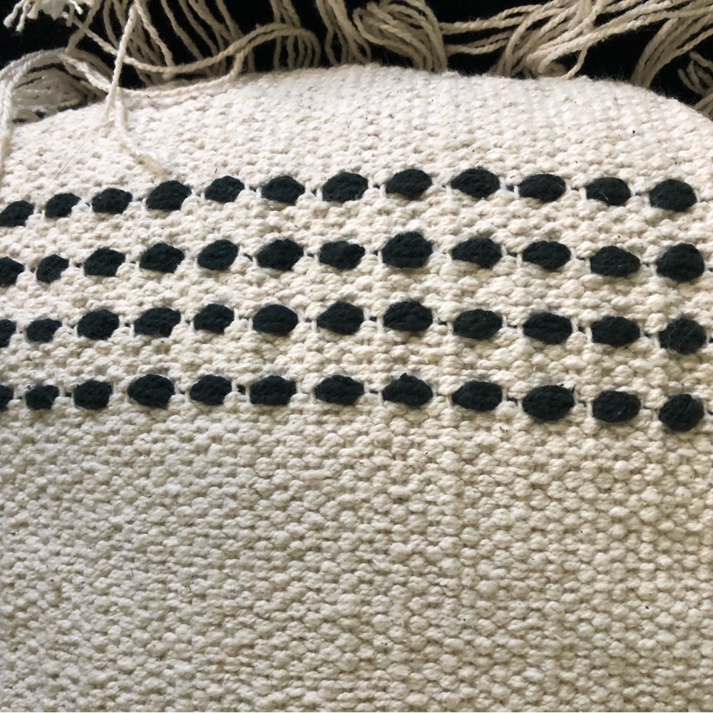 Magnolia Black Clarke Fringe Pillow - Picture 8 of 8